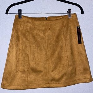 Faux Suede Skirt